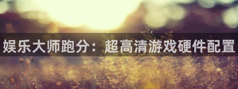 摩根娱乐注册网站链接：娱乐大师跑分：超高清游戏硬件配置